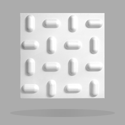Zidni paneli TABS WHITE- prikaz