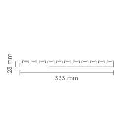 Prikaz tehničkog crteža zidnog panela LINES